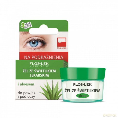 Floslek Pielęgnacja oczu: Żel ze świetlikiem i aloesem do powiek (słoik)