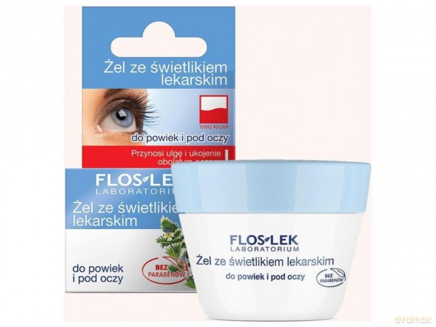 Floslek Pielęgnacja oczu Żel ze świetlikiem i chabrem do powiek (słoik)