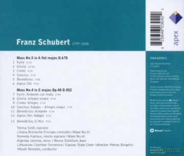 Menuhin/Lco: Schu: Masses 4&5 [CD]