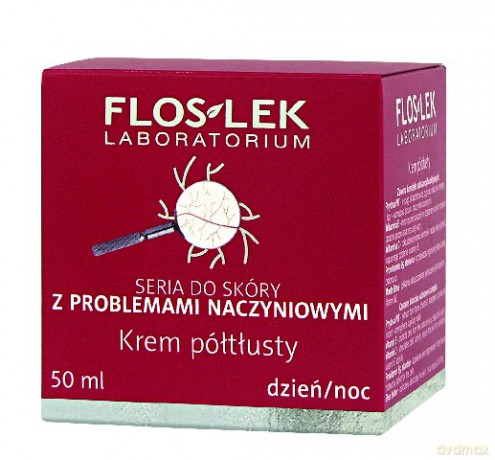 Floslek Pielęgnacja skóry naczynkowej: Krem półtłusty