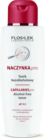 Floslek Pielęgnacja skóry naczynkowej: Tonik bezalkoholowy, nieperfumowany