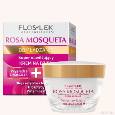 Floslek Rosa Mosqueta: Super Nawilżający Krem Na Dzień 50+