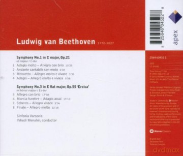 Yehudi Menuhin/Sinfonia Varsov: Beethoven: Sinfonie Nr.1+3 [CD]