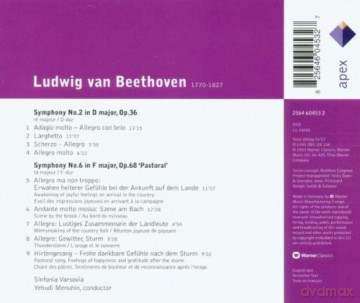 Yehudi Menuhin/Sinfonia Varsov: Beethoven: Sinfonie Nr.2+6 [CD]