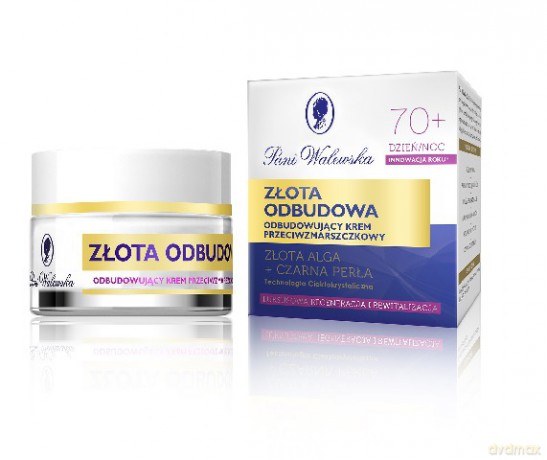 Miraculum: Pani Walewska Złota 70+ Krem na dzień i noc (odbudowujący) 50 ml