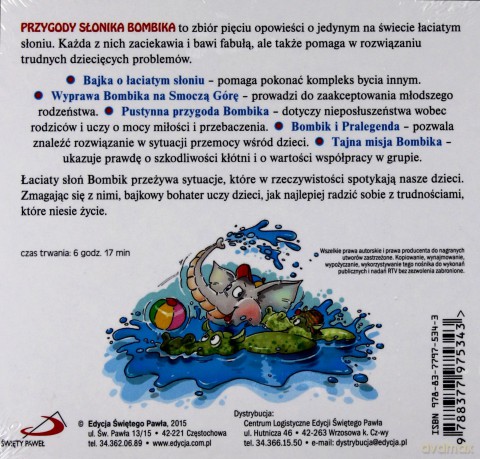 Przygody słonika Bombika - Bogusław Zeman SSP [AUDIOBOOK][CD-MP3]