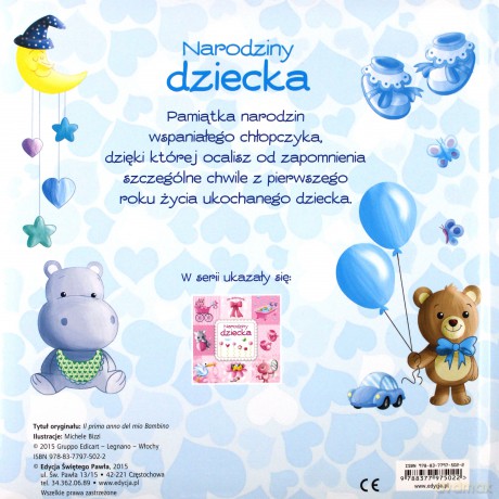 Album prezentowy dla chłopczyka. Narodziny dziecka 