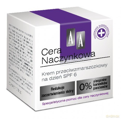 AA Cera Naczynkowa: Krem przeciwzmarszczkowy na dzień SPF6, 50 ml