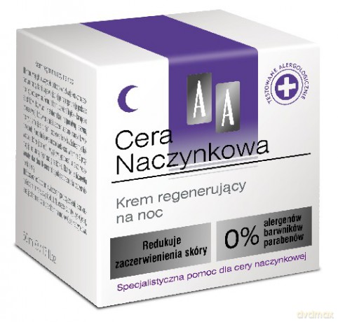 AA Cera Naczynkowa: Krem regenerujący na noc 50 ml
