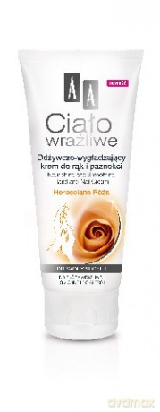AA Ciało Wrażliwe: Herbaciana Róża - Odżywczo-wygładzający krem do rąk i paznokci 100 ml