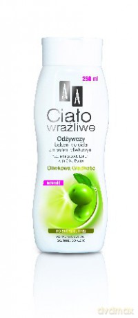 AA Ciało Wrażliwe: Oliwkowa Gładkość - Odżywczy balsam do ciała z masłem oliwkowym 250 ml