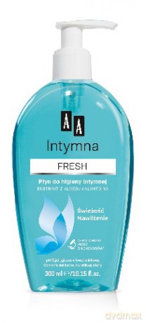 AA Ciało Wrażliwe: Płyn do higieny intymnej - Fresh (dozownik) 300 ml