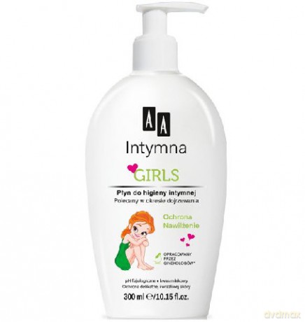 AA Ciało Wrażliwe: Płyn do higieny intymnej - Girls (dozownik) 300 ml