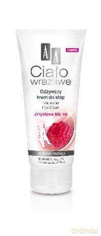 AA Ciało Wrażliwe Zmysłowa Malina: Odżywczy krem do stóp 75 ml