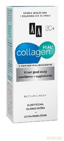 AA Collagen Hial+ Krem nawilżająco-wygładzający pod oczy 15 ml