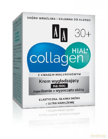 AA Collagen Hial+ Krem wygładzająco-regenerujący na noc 50 ml
