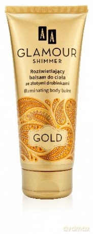 AA Glamour Shimmer: Balsam do ciała rozświetlający - Gold 200 ml