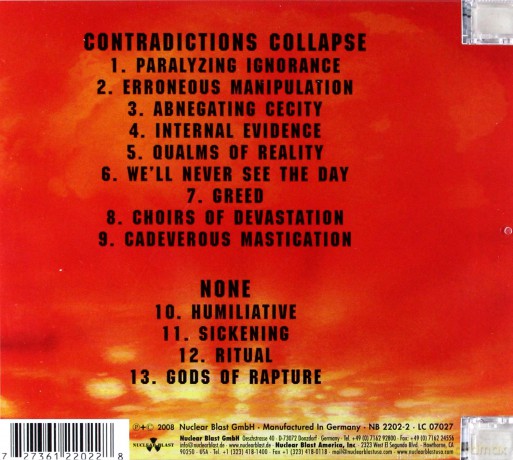 Meshuggah: Contradictions Collapse-Reload [CD]