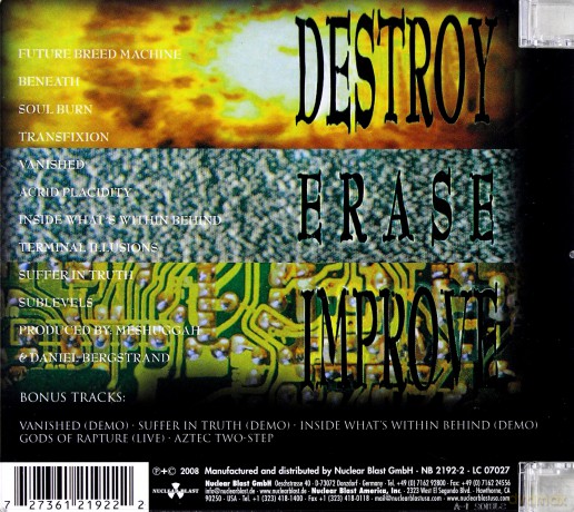 Meshuggah: Destroy Erase Improove-Reloade [CD]