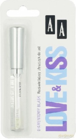 AA Love and Kiss: Kremowy rozswietlajacy blyszczyk do ust - Diamentowy Blask 7 ml