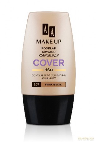 AA Make Up Cover: Podkład kryjąco-korygujący (107) (Dark Beige) 30 ml