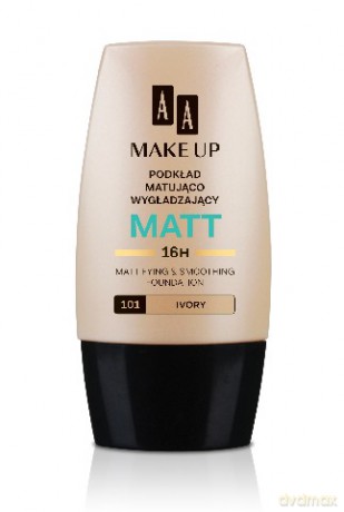 AA Make Up Matt: Podkład matująco-wygładzający (101) (Ivory) 30 ml