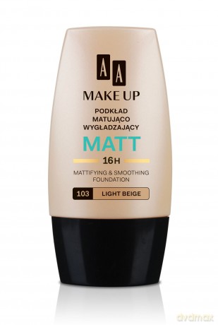 AA Make Up Matt: Podkład matująco-wygładzający (103) (Light Beige) 30 ml
