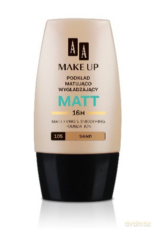 AA Make Up Matt: Podkład matująco-wygładzający (105) (Sand) 30 ml