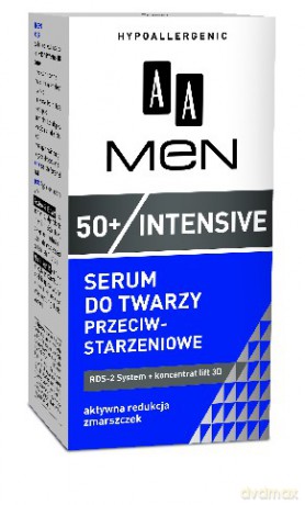AA Men New 50+ Intensive: Serum do twarzy przeciwstarzeniowe 50 ml
