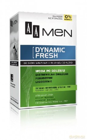 AA Men: Płyn po goleniu - Dynamic Fresh (odświeżający) 100 ml
