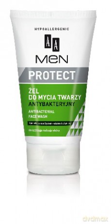 AA Men Protect: Żel do mycia twarzy antybakteryjny 150 ml