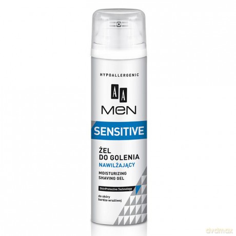 AA Men Sensitive: Żel do golenia (nawilżający) 200 ml