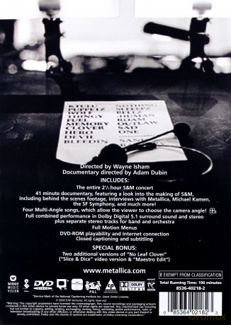 Metallica: S & M with San Francisco Symphony Orchestra [2DVD]
