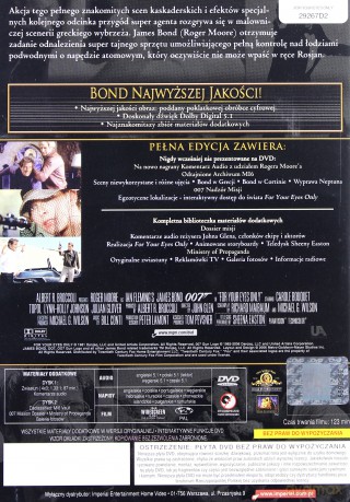 007 James Bond Tylko dla twoich oczu Ultimate Edition [2DVD]