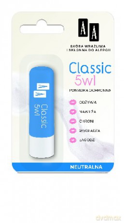 AA Pomadka ochronna do ust: Classic 5w1, 4.2 g