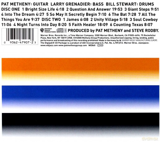 Pat Metheny: Trio 99>00 Live (digipack) [2CD]