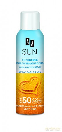 AA Sun: Ochrona przeciwsłoneczna spray SPF 50, 150 ml