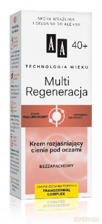 AA Technologia Wieku 40+ Multi Regeneracja - Krem rozjaśniający cienie pod oczami 15 ml