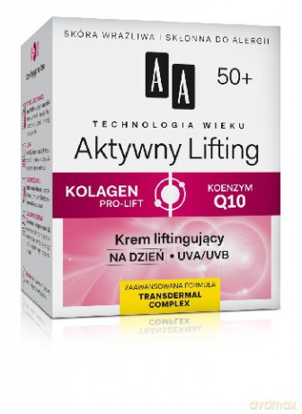 AA Technologia Wieku 50+ Aktywny Lifting - Krem liftingujący na dzień 50 ml