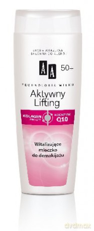 AA Technologia Wieku 50+Aktywny Lifting - Witalizujące mleczko do demakijażu 200 ml