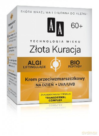 AA Technologia Wieku 60+ Złota Kuracja - Krem przeciwzmarszczkowy na dzień 50 ml