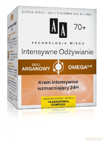 AA Technologia Wieku 70+ Intensywne Odżywianie: Krem intensywnie wzmacniający 50 ml