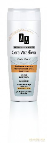 AA Technologia Wieku Cera Wrażliwa: Mleczko do demakijażu twarzy 2w1, 200 ml
