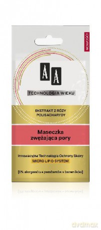 AA Technologia Wieku: Maseczka zwężająca pory z ekstraktem z róży i polisacharydami 10 ml