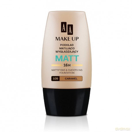 AA Make Up Matt; Podkład matująco-wygładzający (109) (Caramel) 30 ml