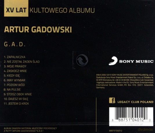 Artur Gadowski: G.A.D. [CD]