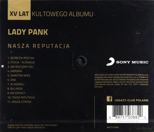 Lady Pank: Nasza Reputacja [CD]