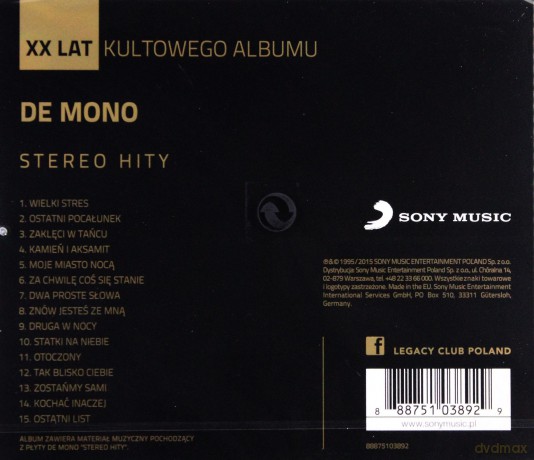 De Mono: Stereo Hity [CD]