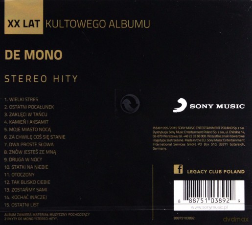 De Mono: Stereo Hity [CD]