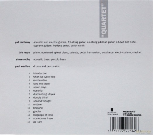 Pat Metheny Group: Quartet [CD]